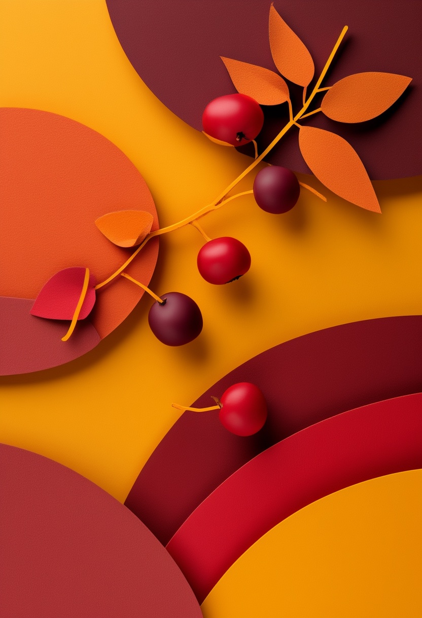 Autumn Berries on a Branch