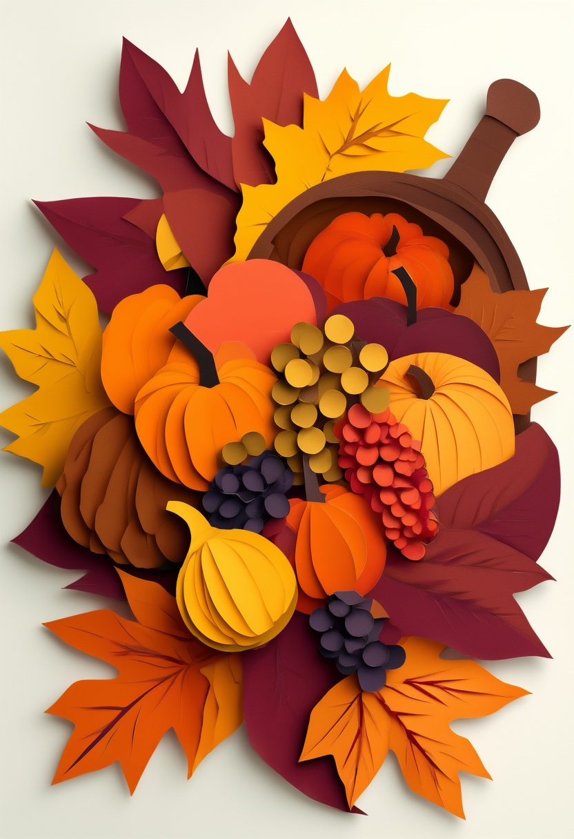 Autumn Harvest Cornucopia