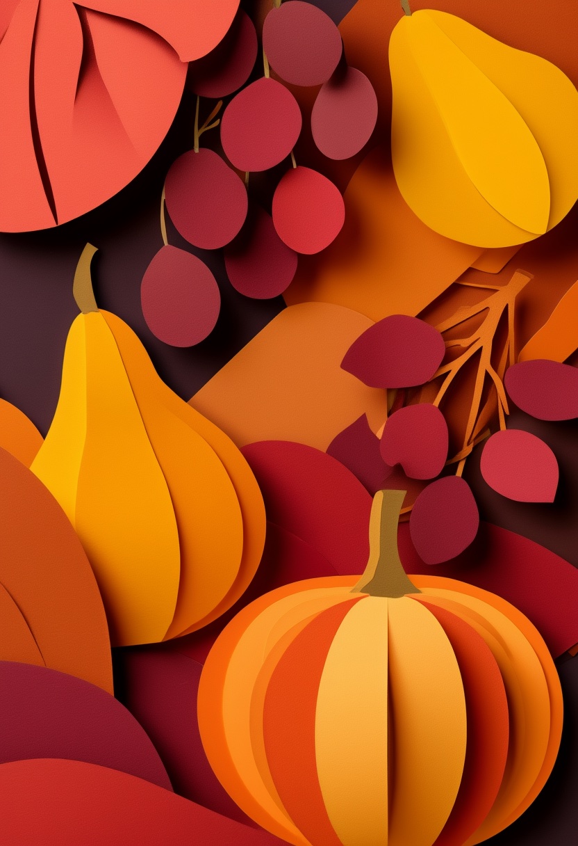 Autumn Harvest Pumpkin Gourds