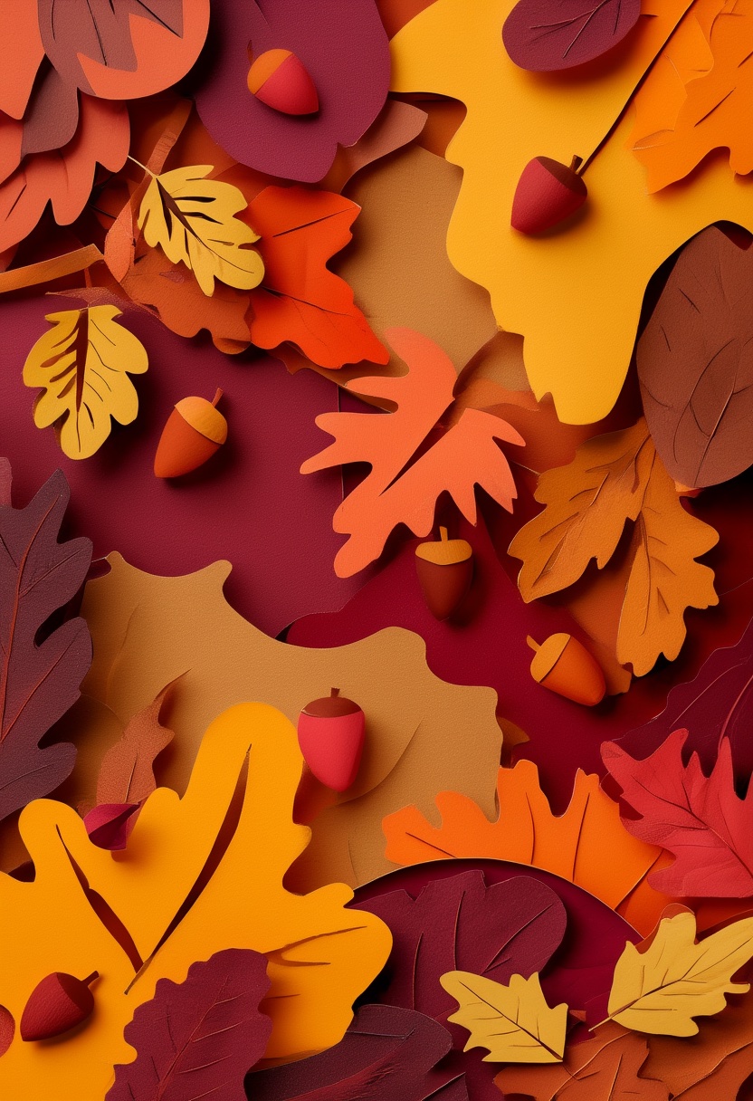 Autumn Leaf Acorn Celebration