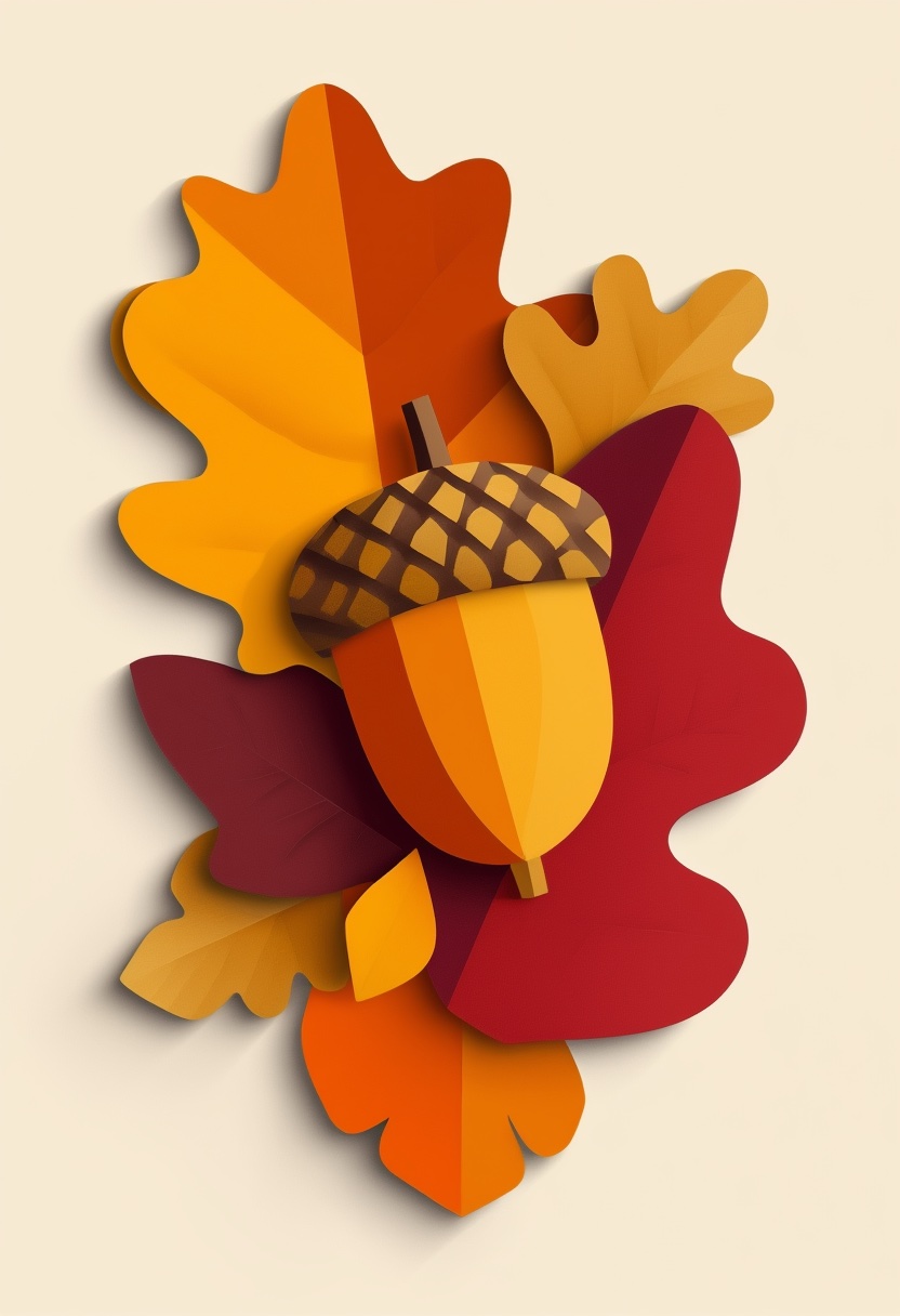 Autumn Oak Acorn Celebration