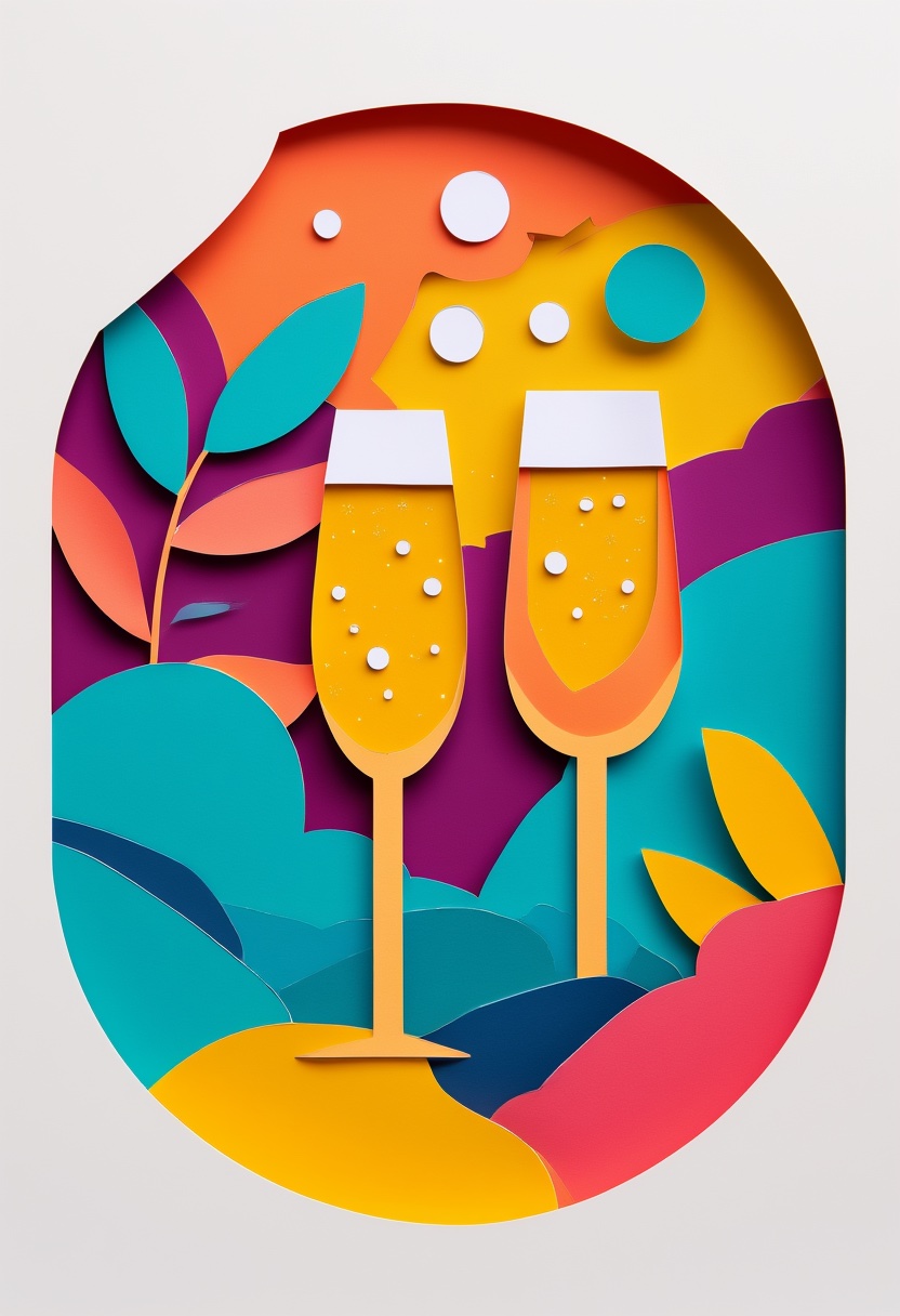 Champagne Flutes Toast