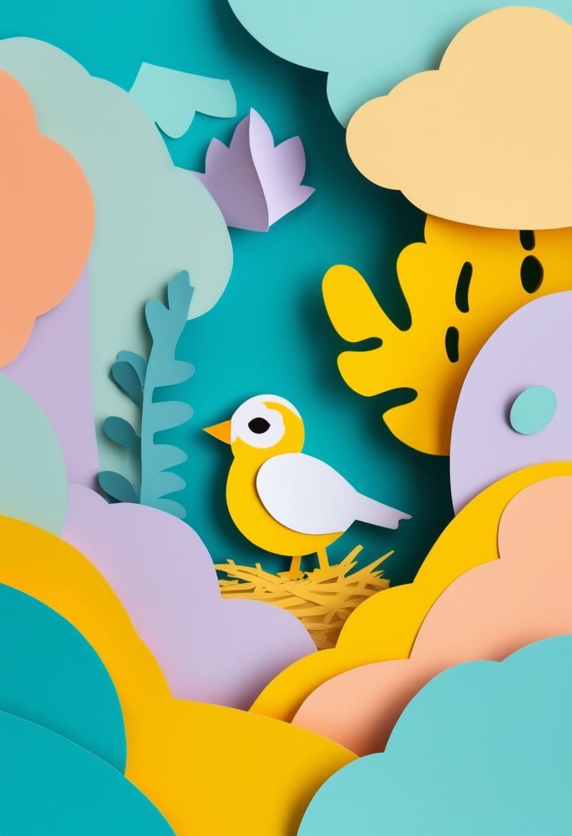 Chirping Nest Baby Bird