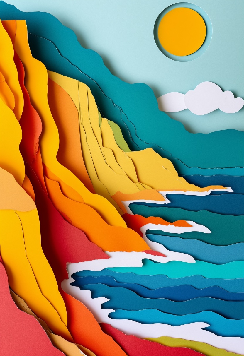 Coastal Cliffs Ocean Sunrise