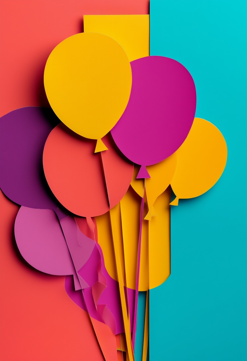 Colorful Balloons Celebration