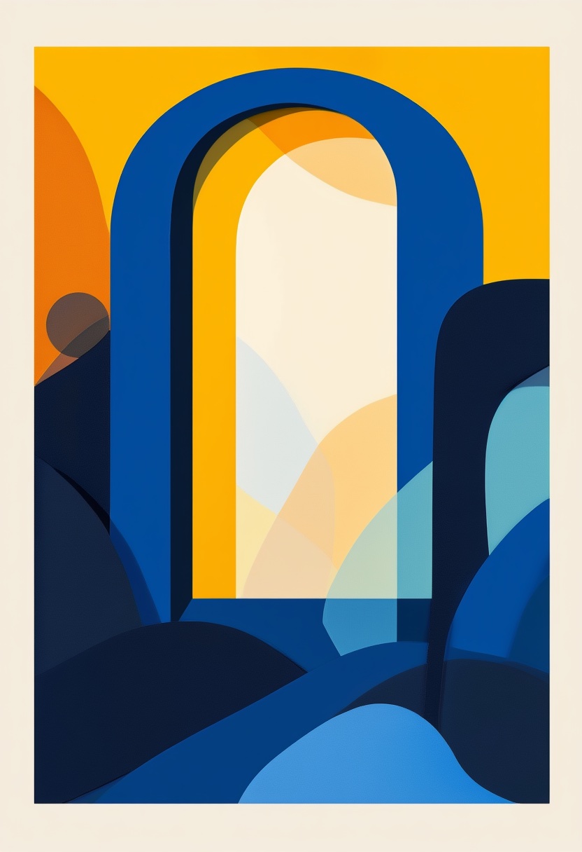 Geometric Archway Serenity