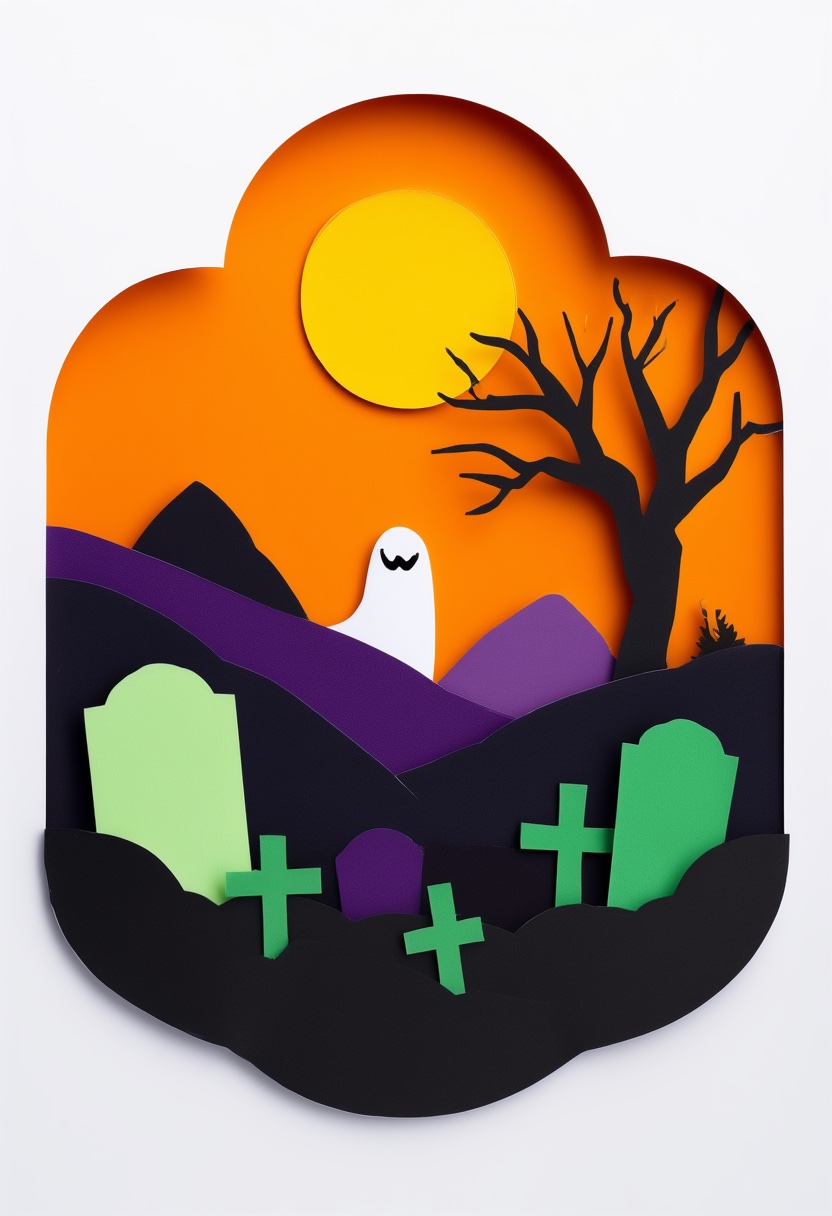 Ghoulish Graveyard Sunset