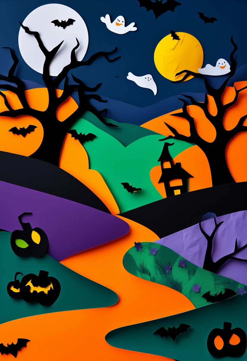 Halloween Night Road