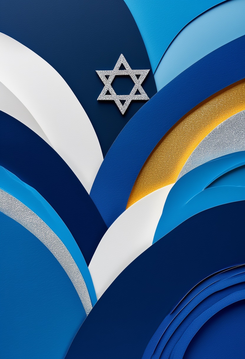 Hanukkah Star Collage Celebration