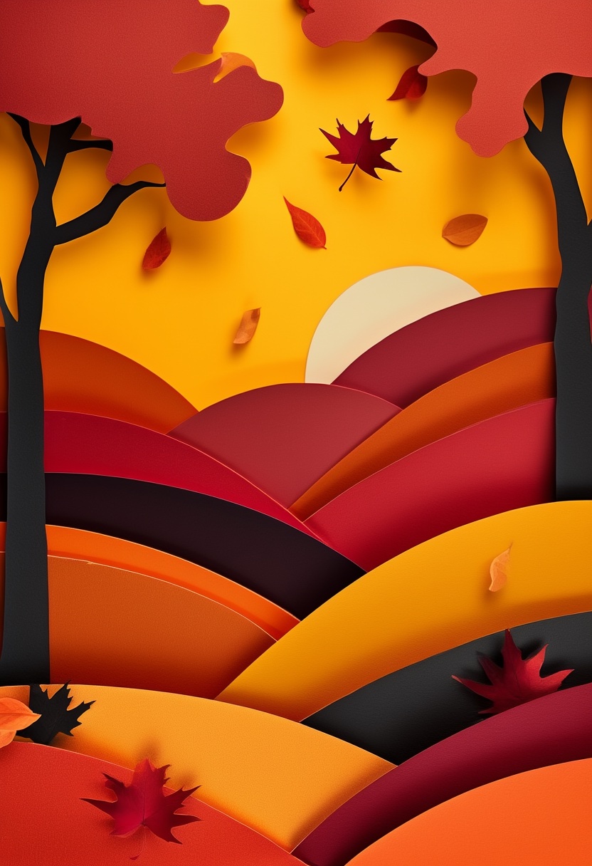 Layered Autumn Hills