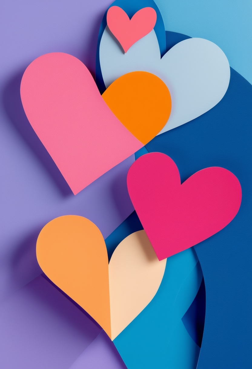 Layered Heart Collage