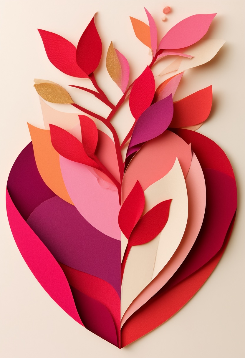 Layered Heart Paper Bloom