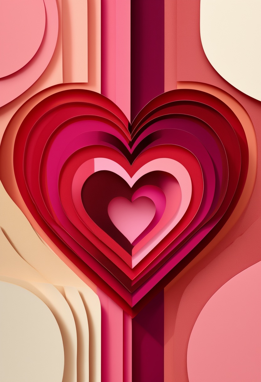 Layered Heart Petals