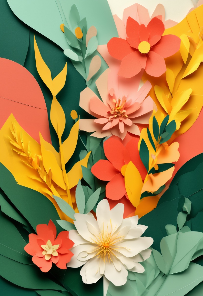 Layered Paper Bloom Garden