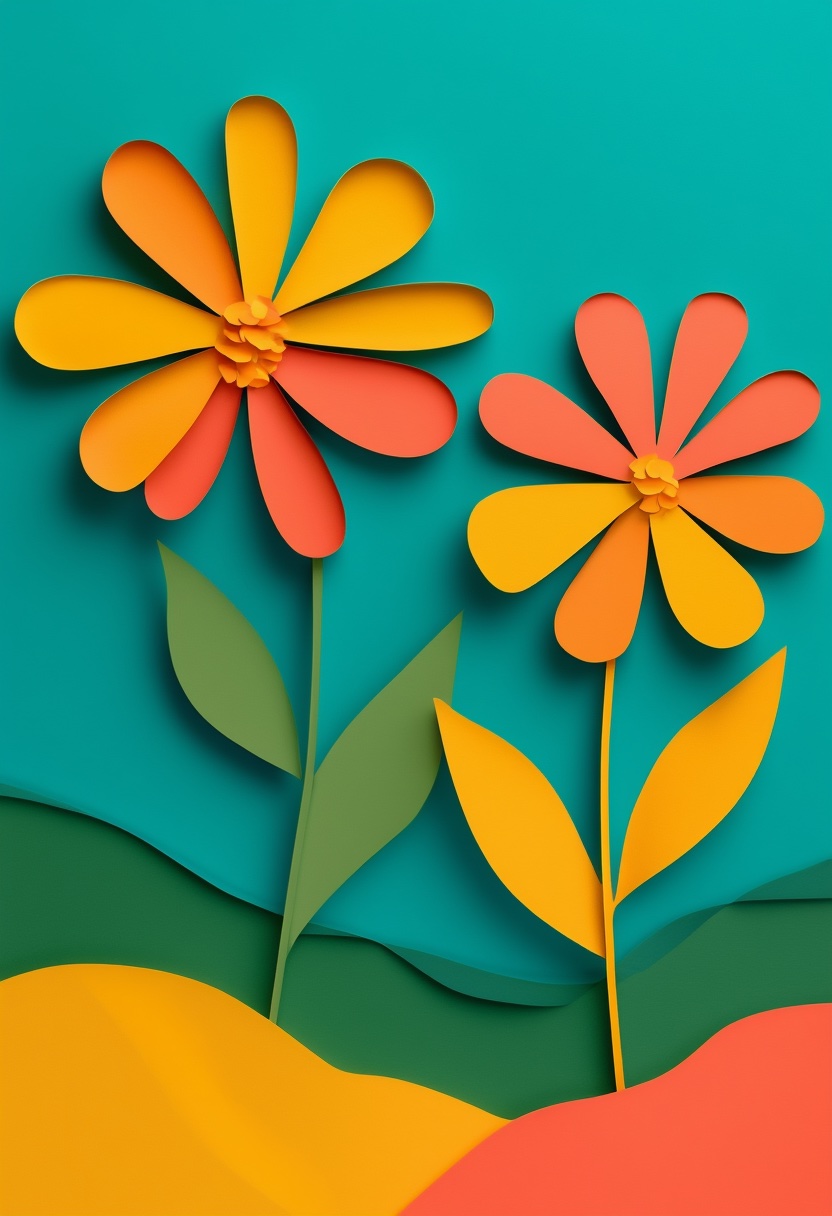 Layered Paper Blossoms