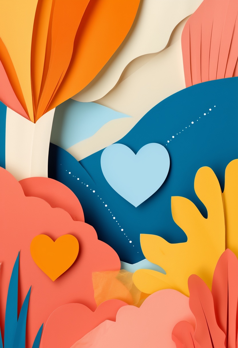 Layered Paper Garden Embrace