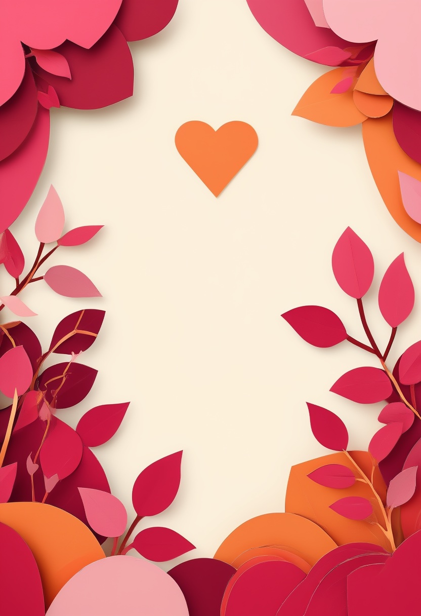 Layered Paper Heart Bloom