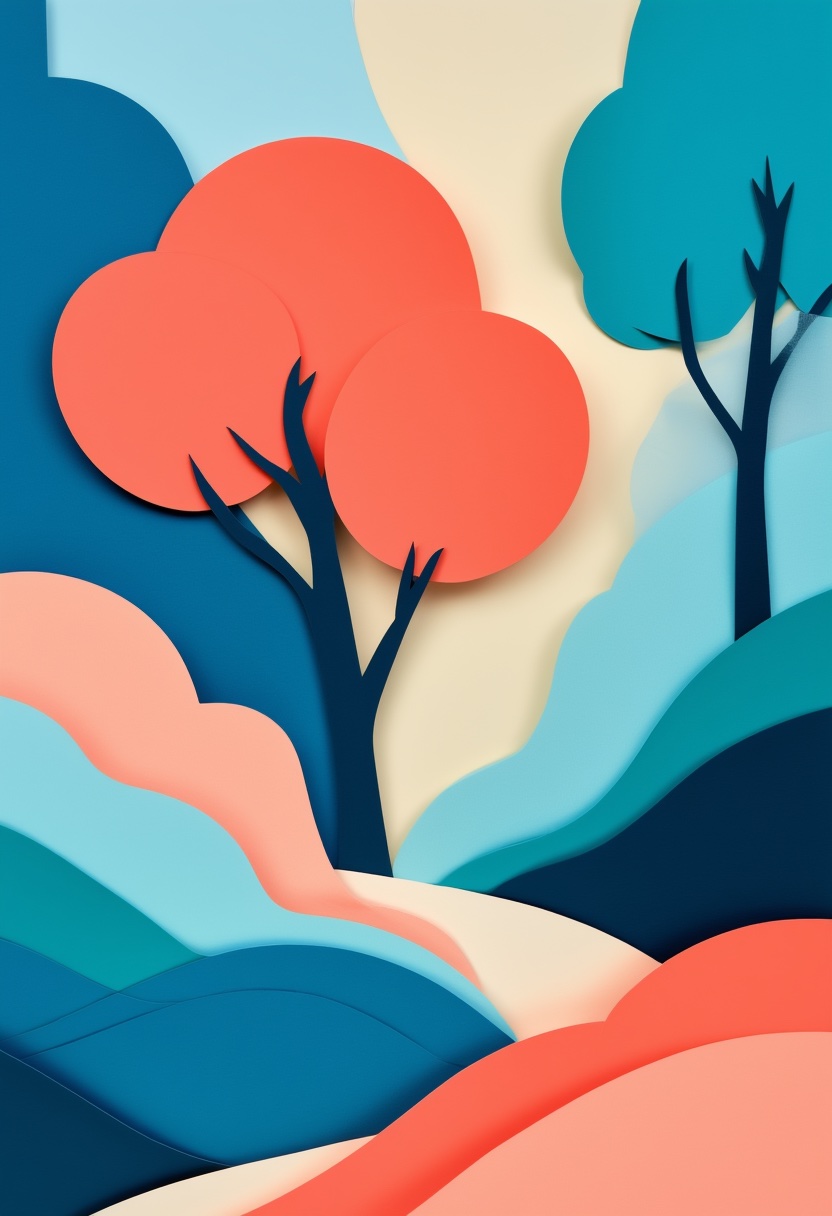 Layered Paper Landscape