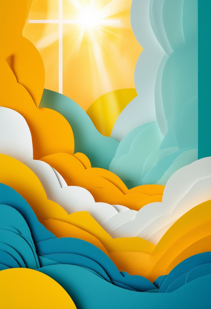 Layered Sunlit Sky