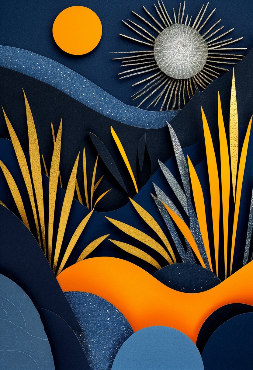 Midnight Navy Starburst