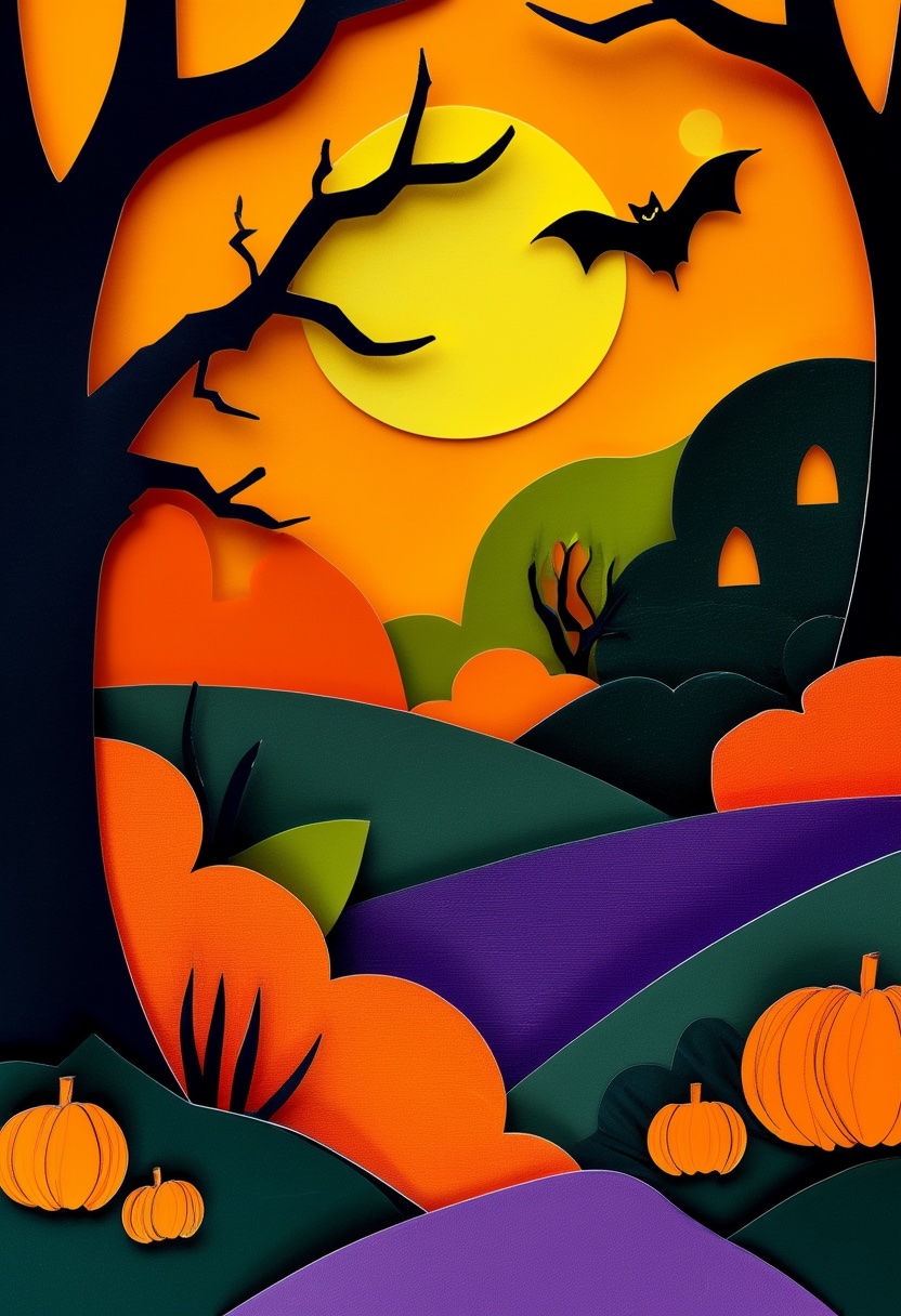 Moonlit Pumpkin Harvest