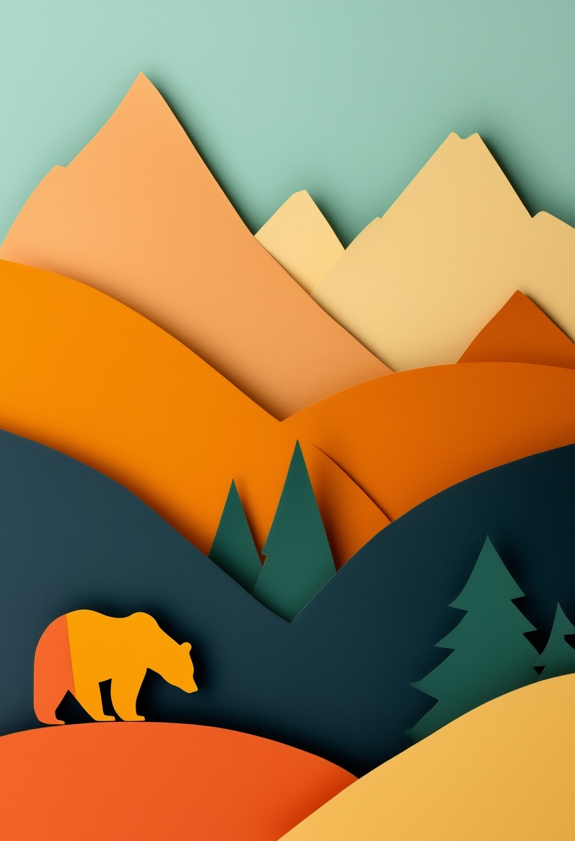 Mountain Bear Autumn