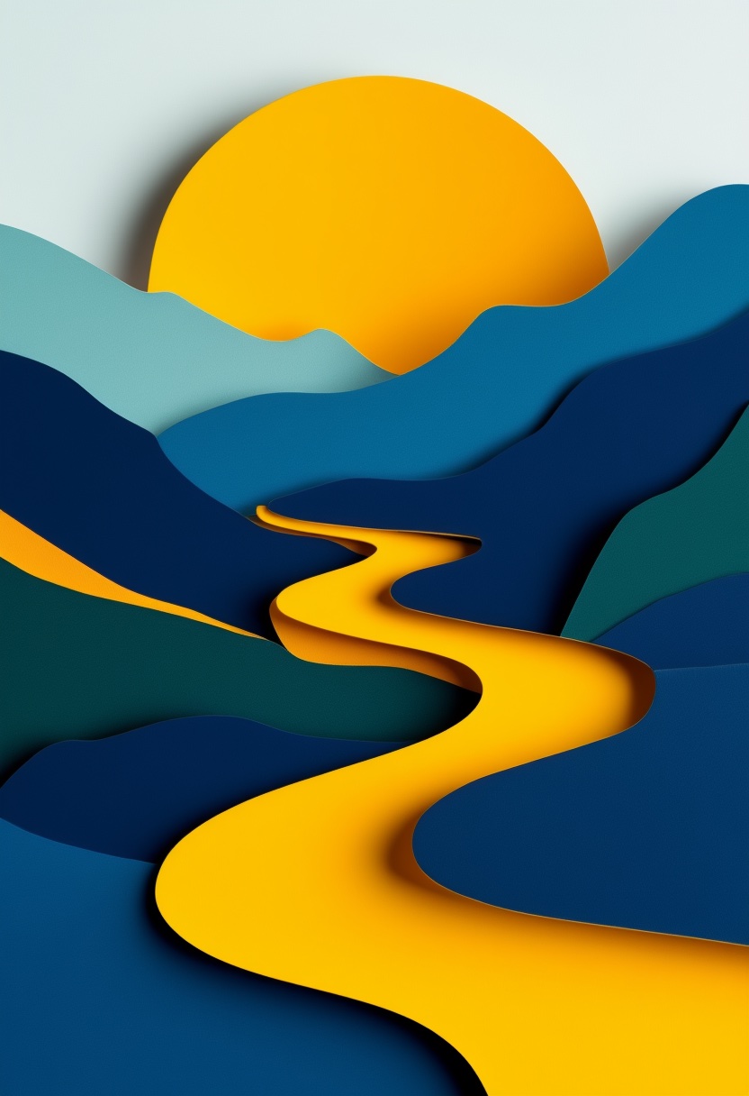 Mountain Path Sunrise Journey