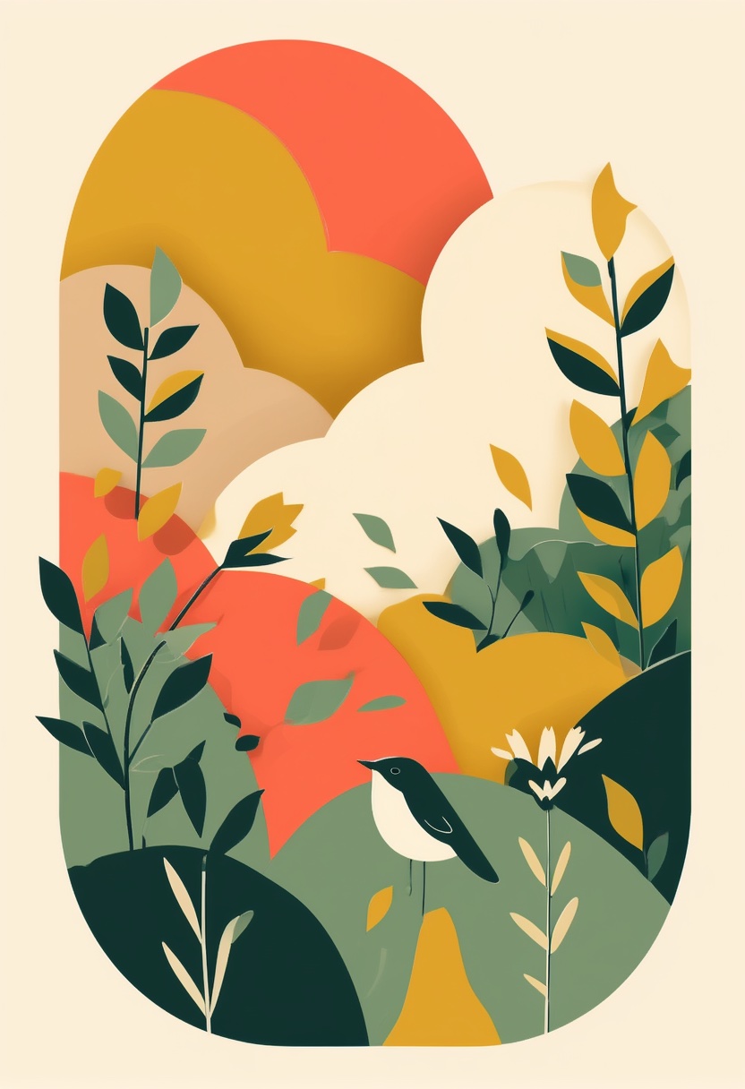 Paper Bird Offering Flower