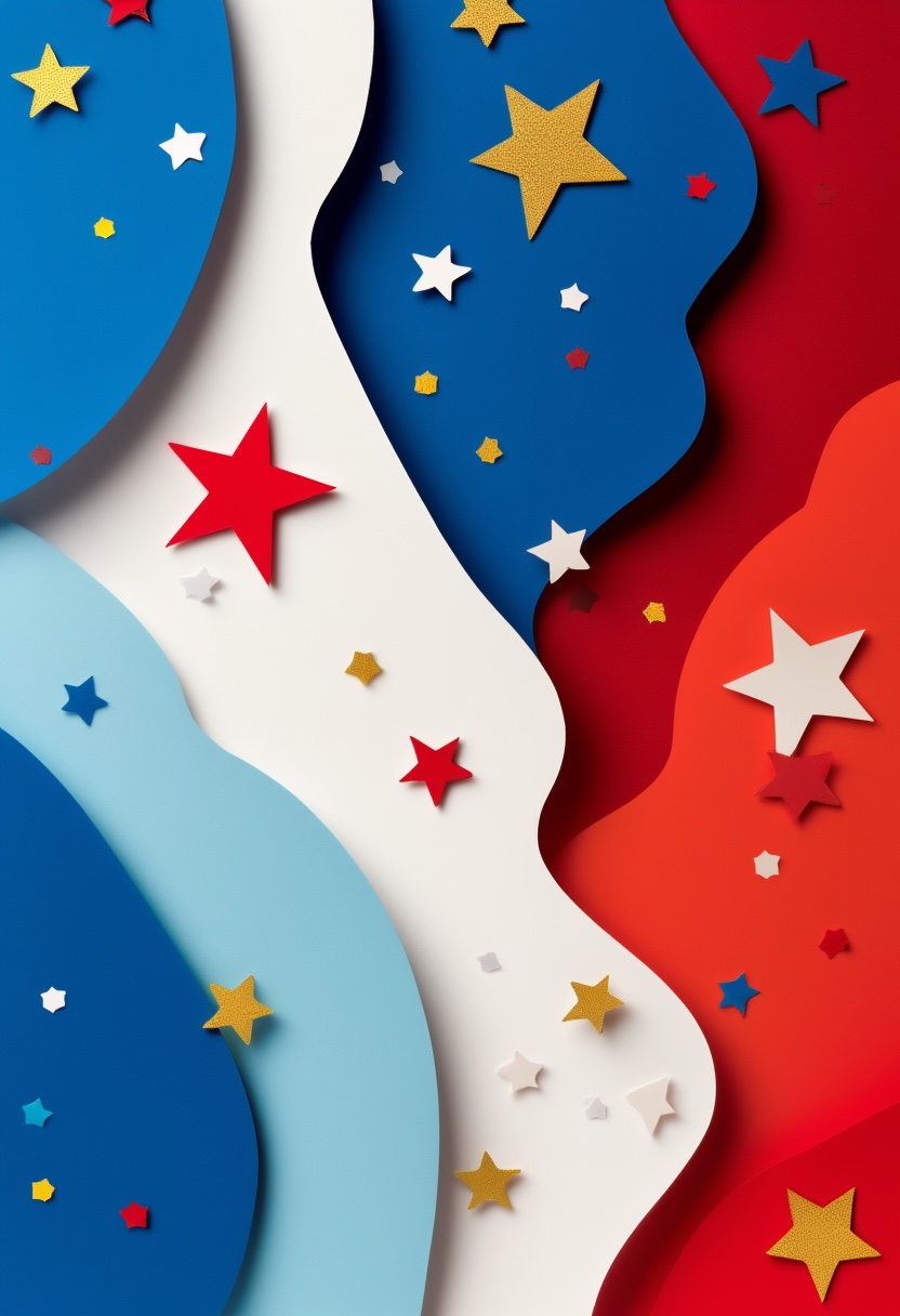 Paper Stars Night Sky