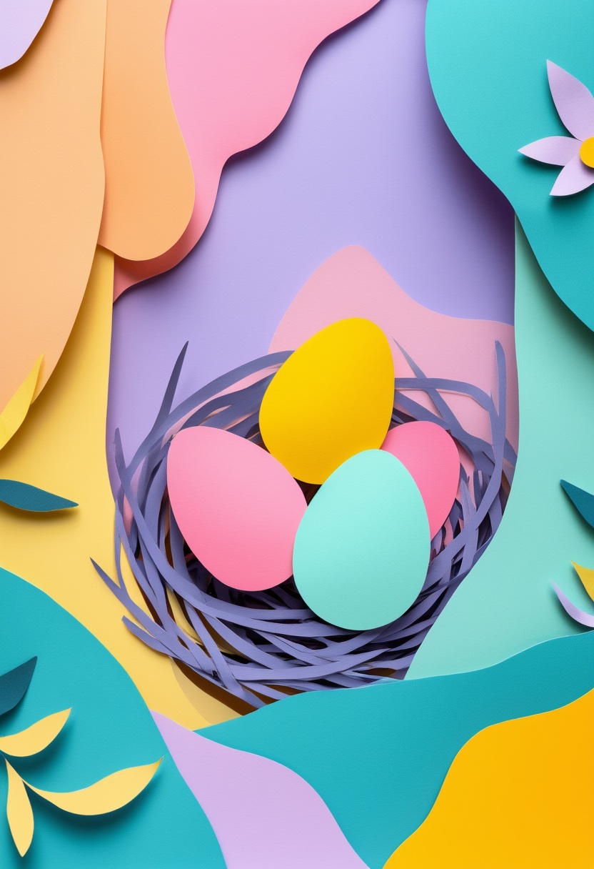 Pastel Egg Nest Harmony