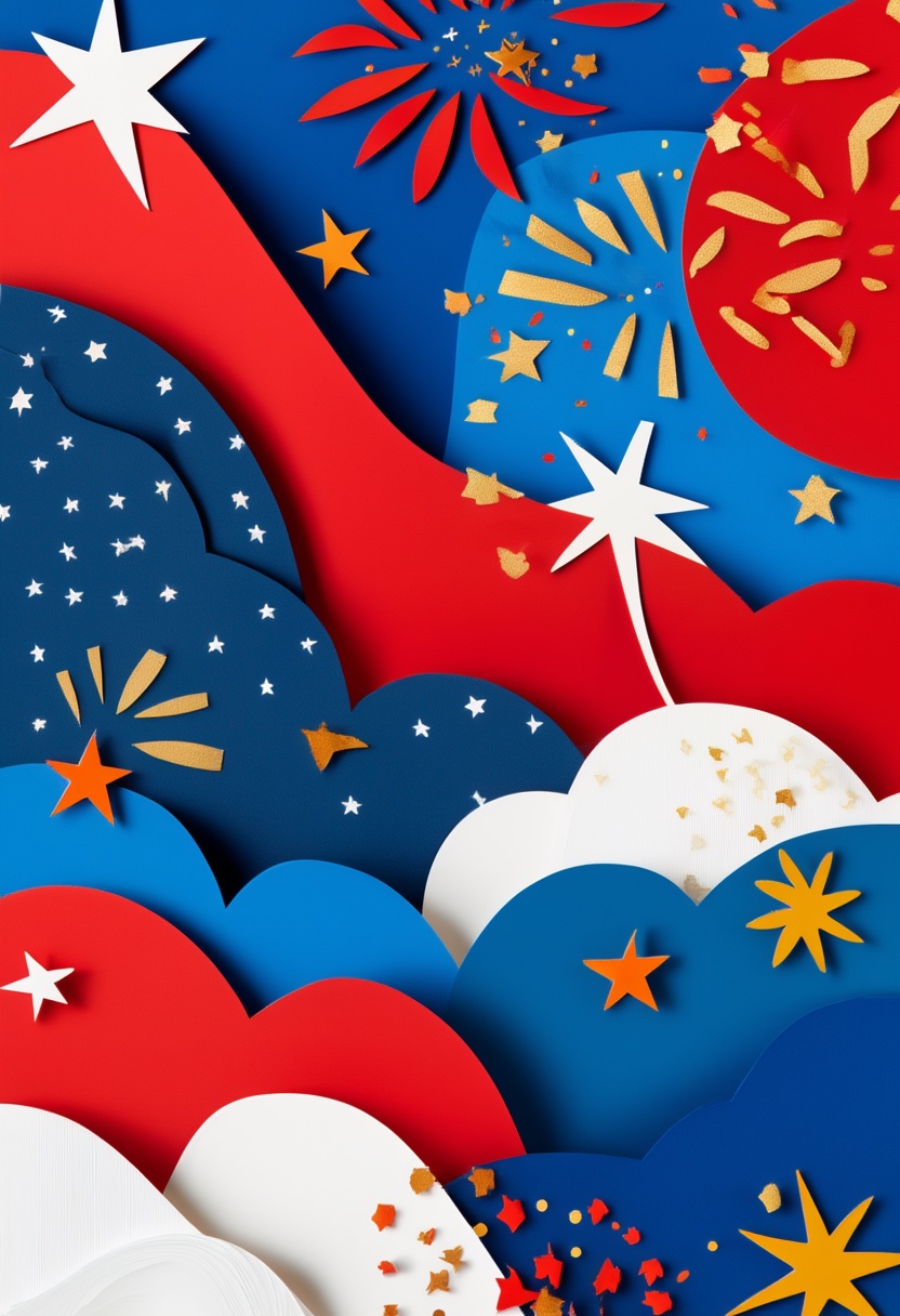 Patriotic Fireworks Celebration