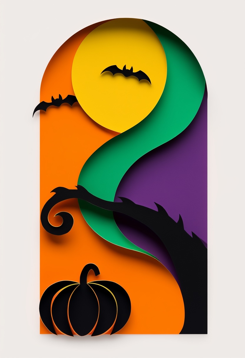 Pumpkin Vine Silhouette