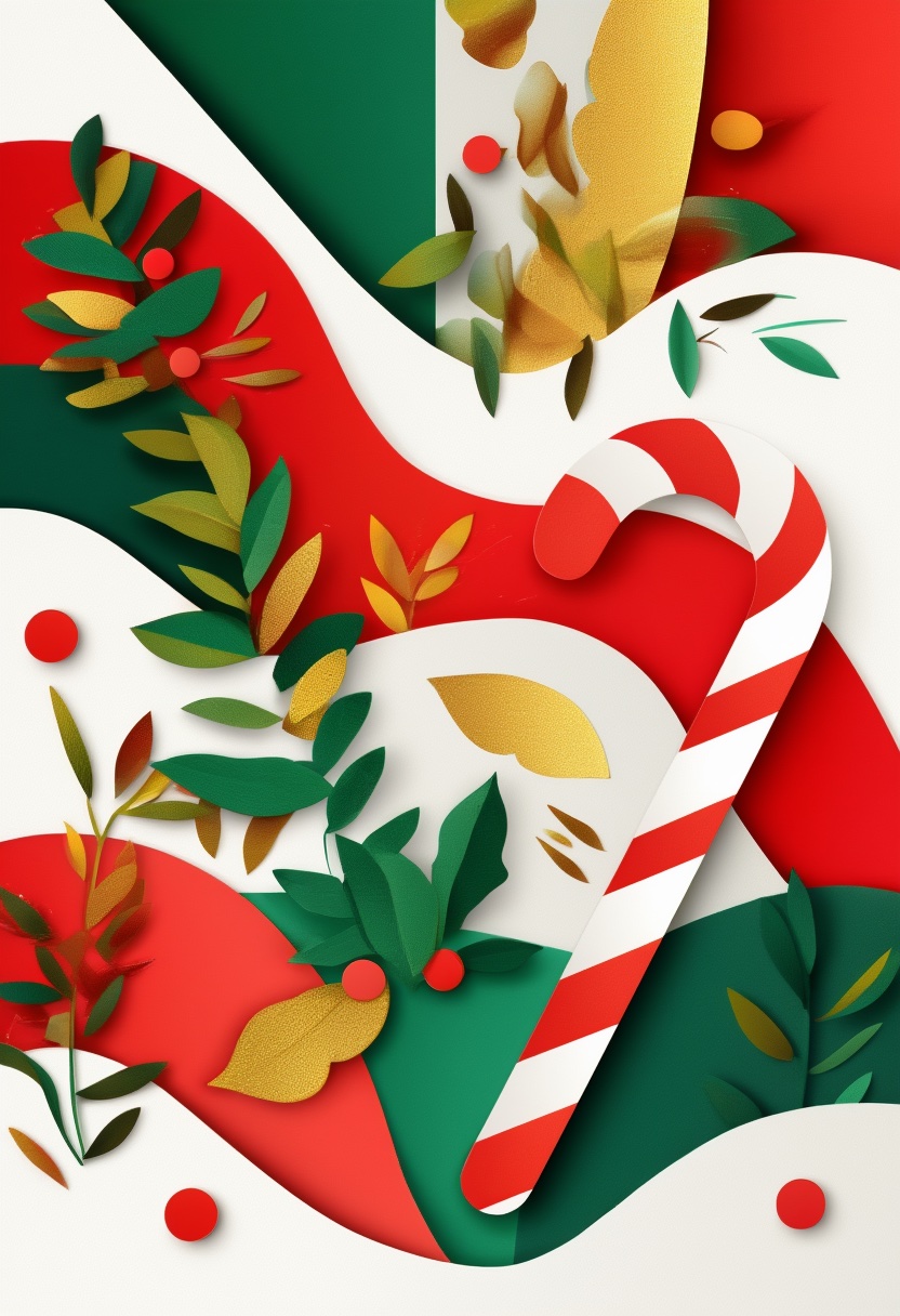 Red White Candy Cane Layers