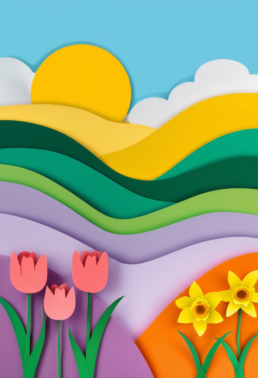 Spring Meadow Paper Craft