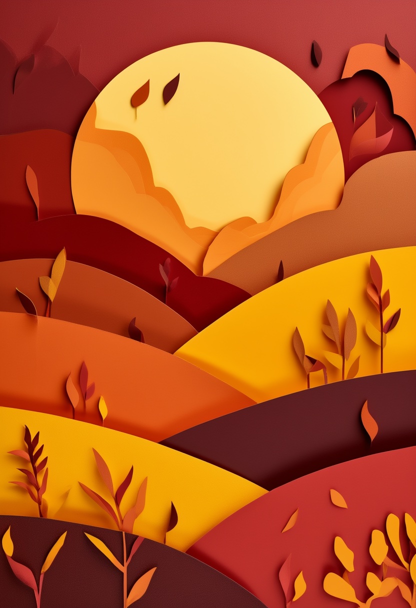 Sunlit Autumn Hillside