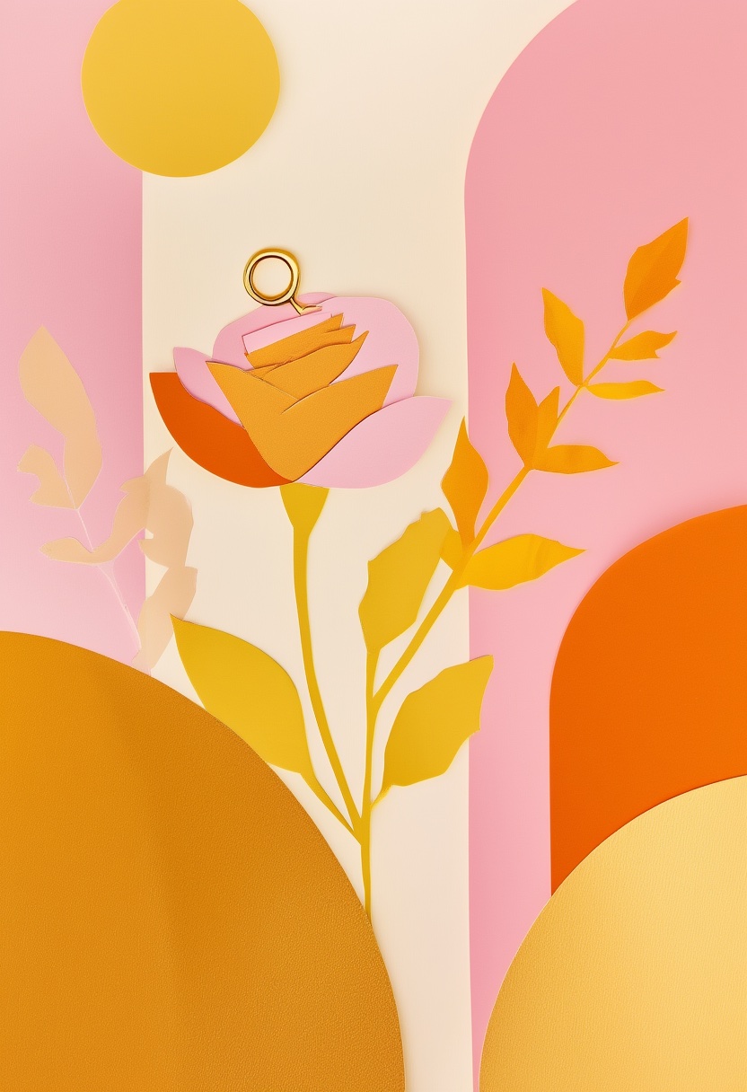 Sunlit Cut-Paper Blooms