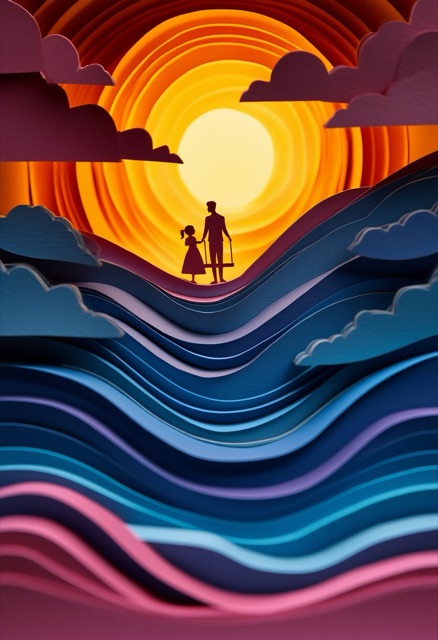Father Daughter Silhouette