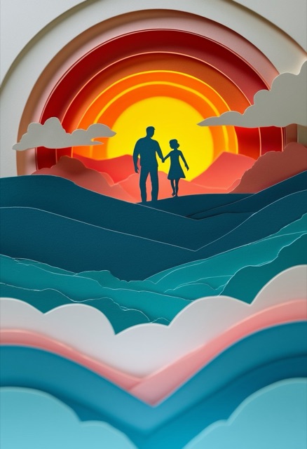 Hand in Hand at Sunset