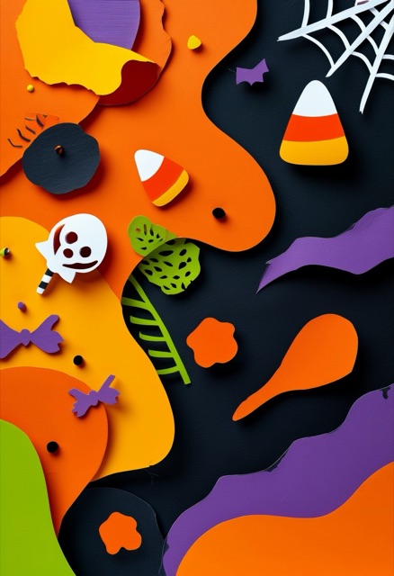 Spooky Halloween Paper Cutscape