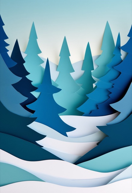 Winter Forest Silhouette