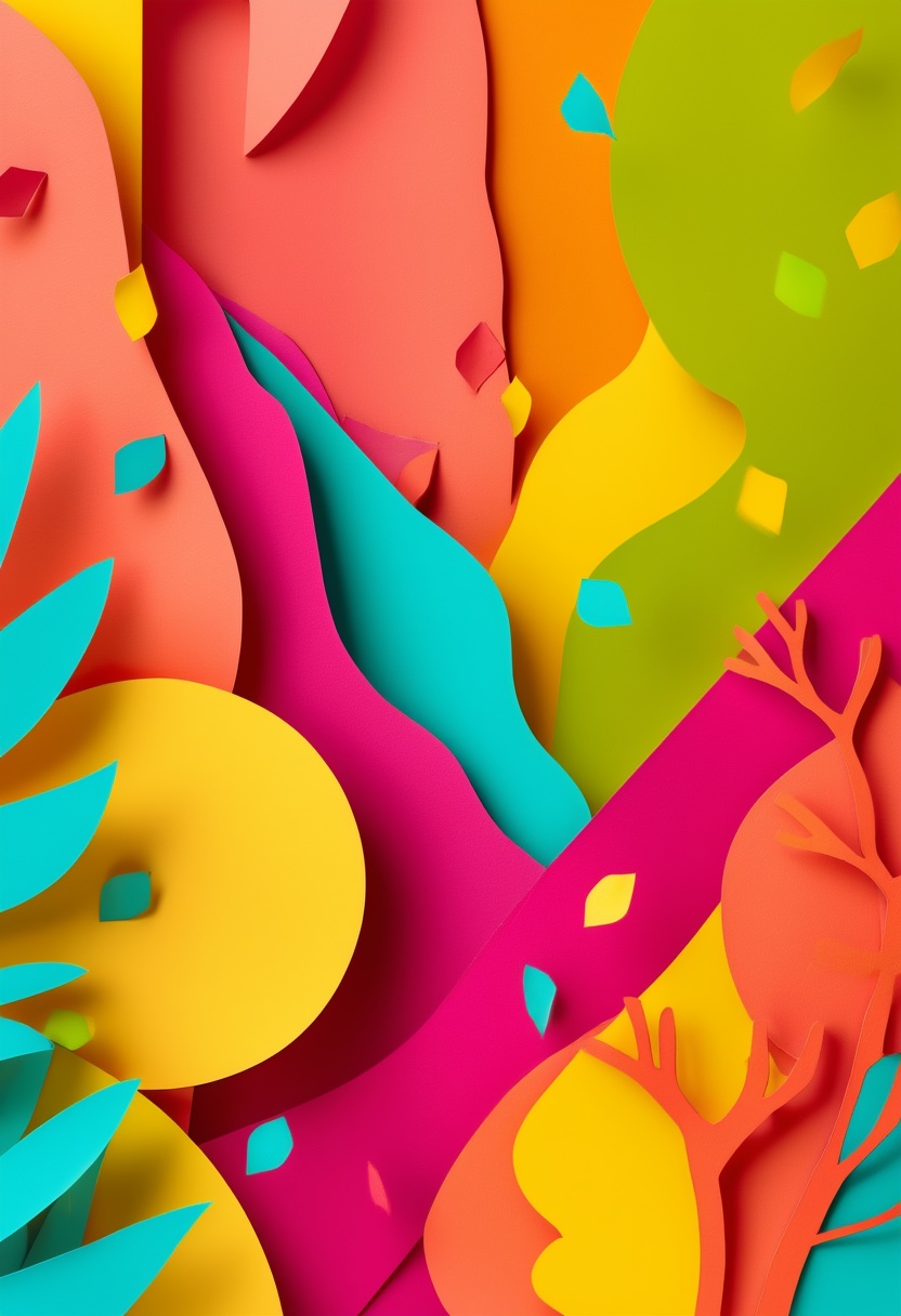 Vibrant Confetti Collage Celebration