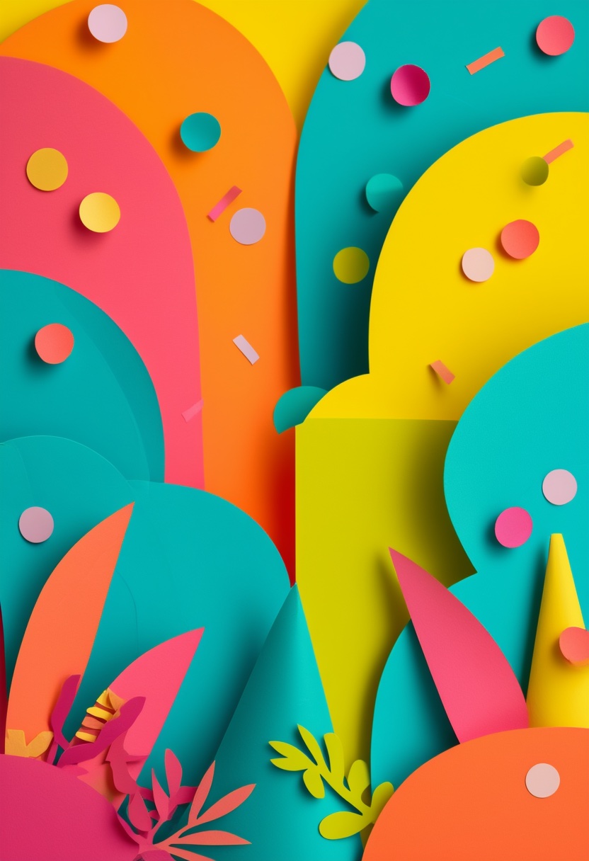 Vibrant Confetti Garden Celebration