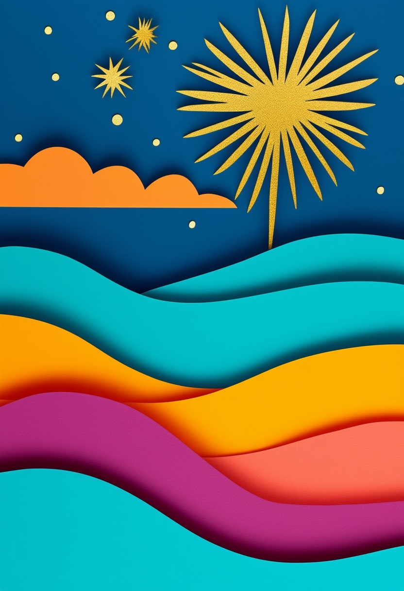 Vibrant Fireworks Night