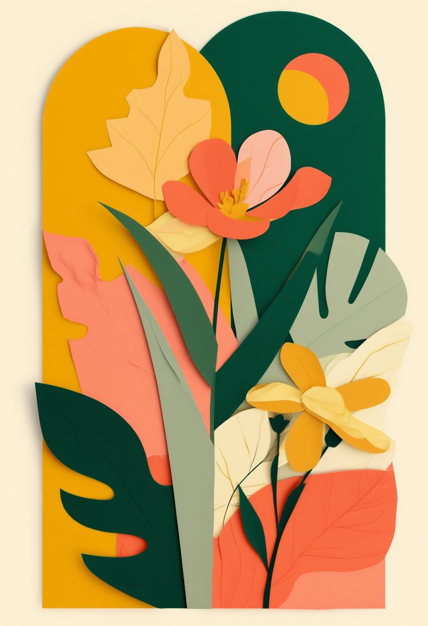 Vibrant Paper Bloom Arrangement