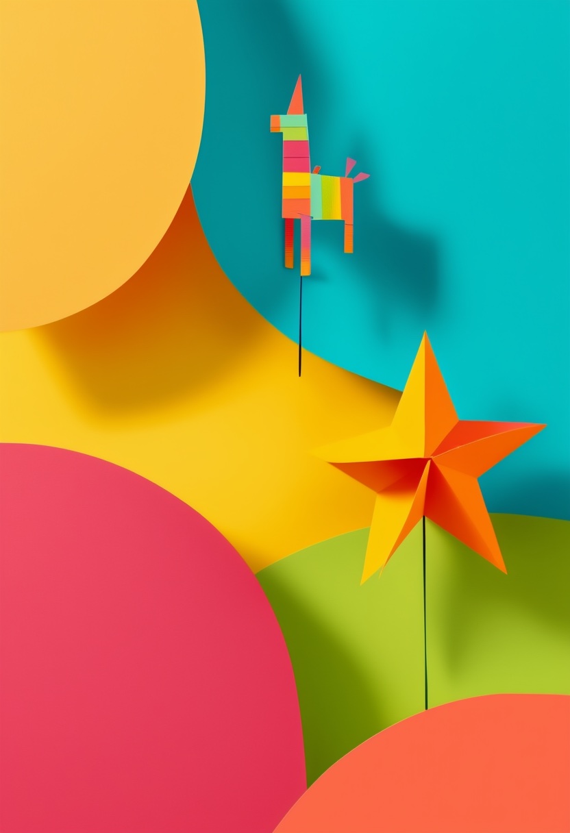 Vibrant Piñata Star Celebration