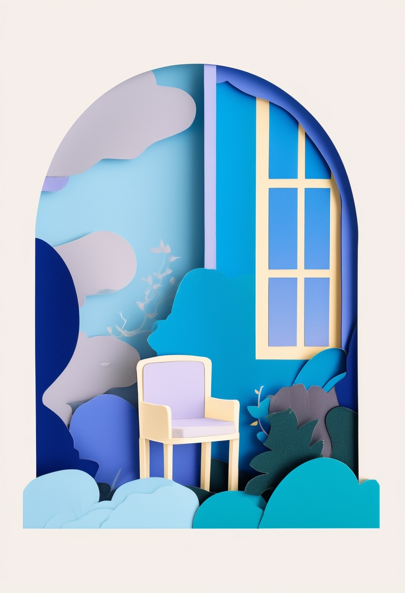 Whimsical Paper Garden Serenity