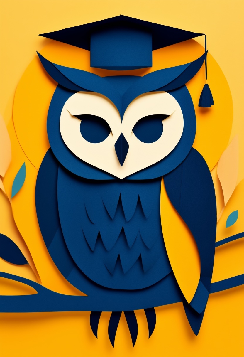 Wise Owl Graduation Cap