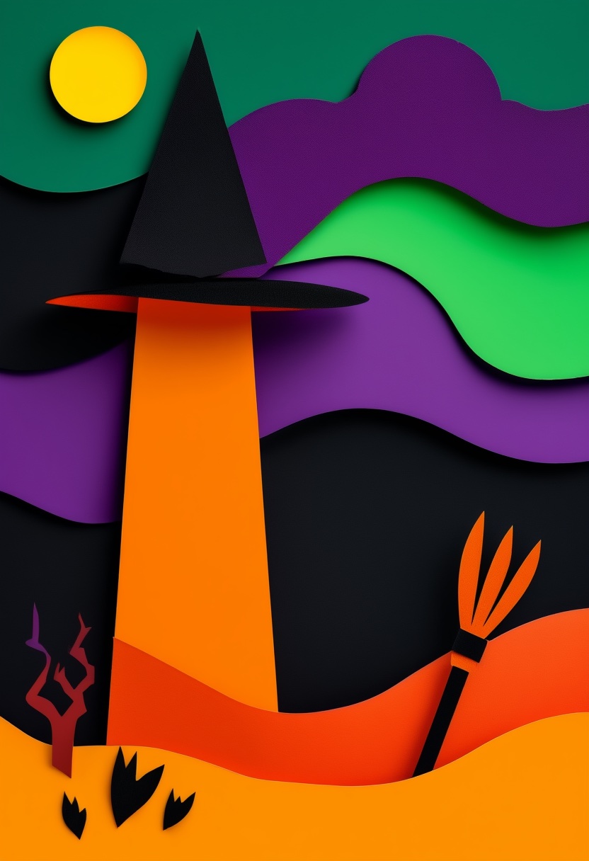 Witch's Hat Halloween Night